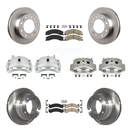 Front Rear Brake Caliper Rotor And Ceramic Pad Kit (10Pc) For Chevrolet Express 4500 GMC KC8-102240N