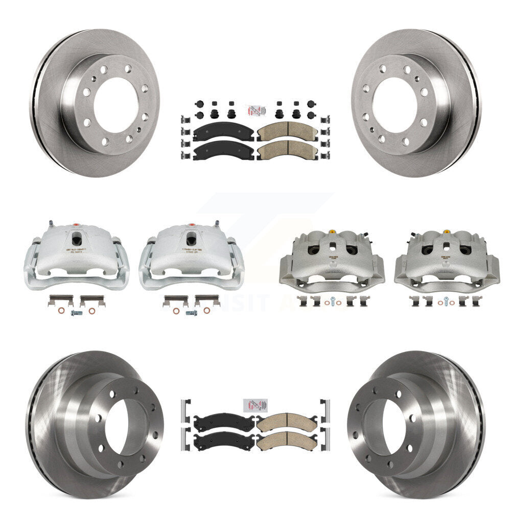 Front Rear Brake Caliper Rotor And Ceramic Pad Kit (10Pc) For Chevrolet Express 4500 GMC KC8-102246N