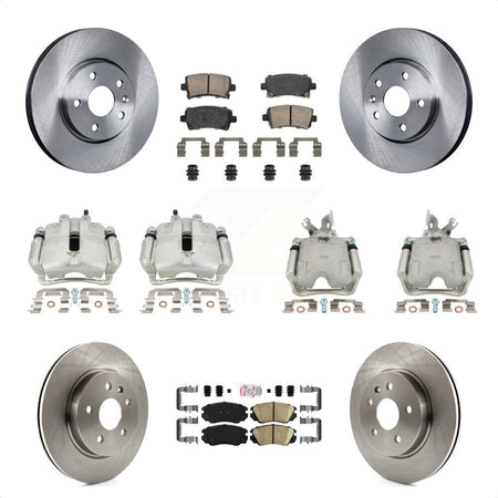 Front Rear Disc Brake Caliper Rotors And Ceramic Pads Kit (10Pc) For Buick LaCrosse Allure KC8-102478N by Transit Auto