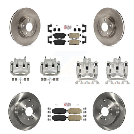 Front Rear Disc Brake Caliper Rotor And Ceramic Pad Kit (10Pc) For Ford Edge Lincoln MKX KC8-102509N
