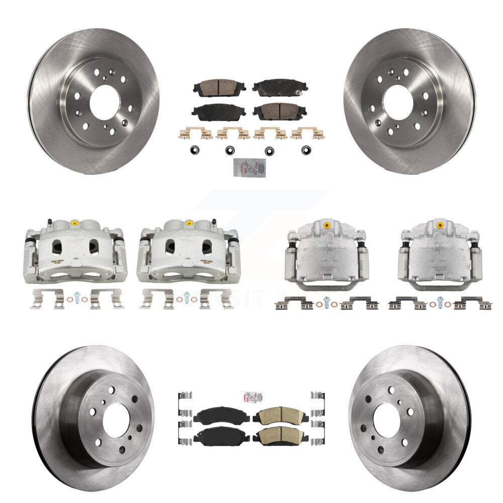 Front Rear Brake Caliper Rotor & Ceramic Pad Kit (10Pc) For GMC Sierra 1500 Chevrolet XL KC8-102522N