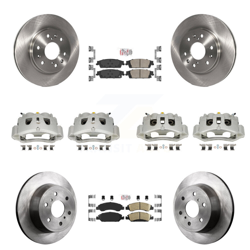 Front Rear Brake Caliper Rotor And Ceramic Pad Kit (10Pc) For 2016 Chevrolet Suburban HD KC8-102546N