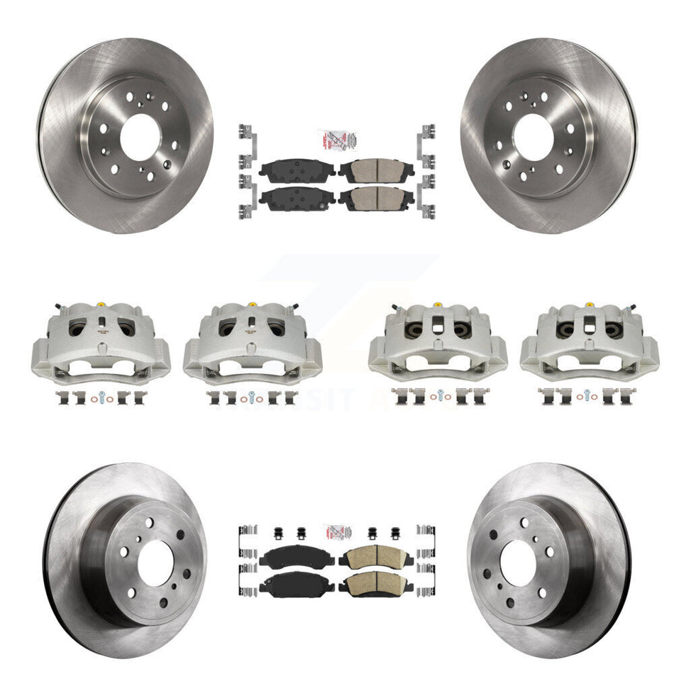 Front Rear Brake Caliper Rotor And Ceramic Pad Kit (10Pc) For 2016 Chevrolet Suburban HD KC8-102546N