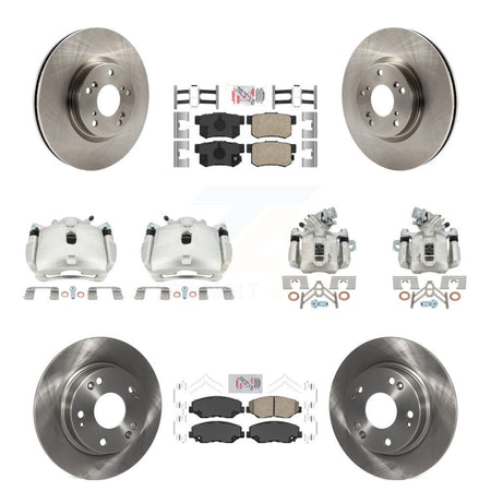 Front Rear Disc Brake Caliper Rotor And Ceramic Pad Kit (10Pc) For Honda Civic Acura ILX KC8-102841N