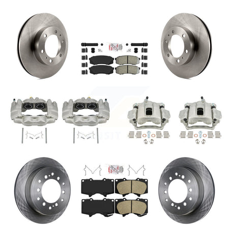 Front Rear Disc Brake Caliper Rotor And Ameribrakes Pad Kit (10Pc) For Toyota FJ Cruiser KC8-102876N