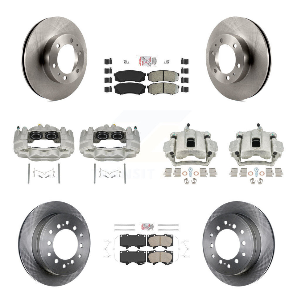 Front Rear Disc Brake Caliper Rotor And Ameribrakes Pad Kit (10Pc) For Toyota FJ Cruiser KC8-102879N