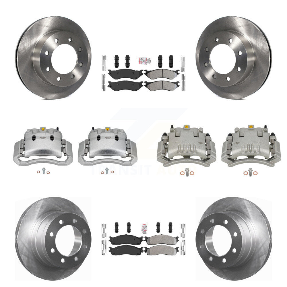Front Rear Brake Caliper Rotor Semi-Metallic Pad Kit (10Pc) For Dodge Ram 3500 2500 1500 KC8-102931N