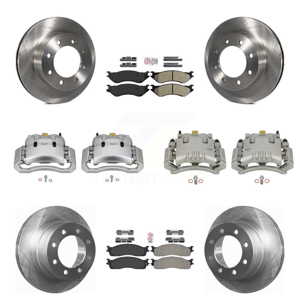 Front Rear Brake Caliper Rotor Semi-Metallic Pad Kit (10Pc) For Dodge Ram 3500 2500 1500 KC8-102932N