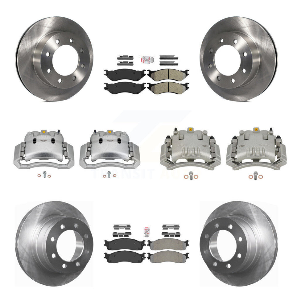 Front Rear Brake Caliper Rotor Semi-Metallic Pad Kit (10Pc) For Dodge Ram 3500 2500 1500 KC8-102932N