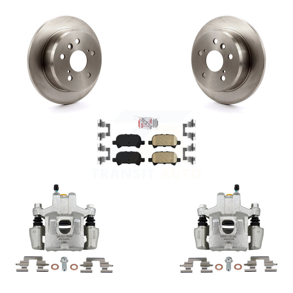 Rear Disc Brake Caliper Rotors And Ceramic Pads Kit For Toyota Camry Solara Avalon KC8-103221N
