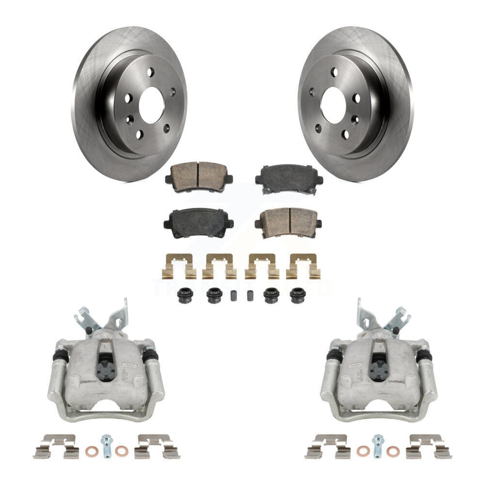 Rear Disc Brake Caliper Rotors Ceramic Pad Kit For Buick Regal LaCrosse Chevrolet Malibu KC8-103275N