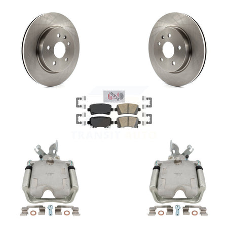Rear Disc Brake Caliper Rotors And Ceramic Pads Kit For Buick Regal Chevrolet Malibu KC8-103278N