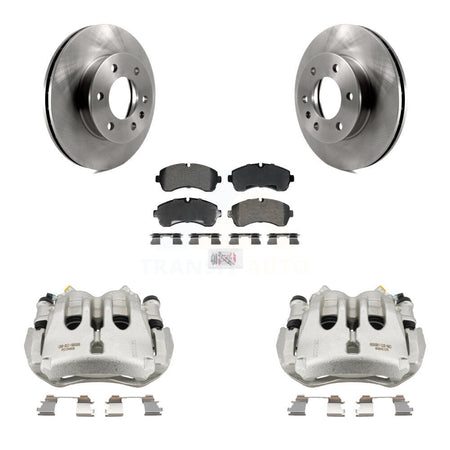 Front Brake Caliper Rotors & Semi-Metallic Pad Kit For Sprinter 3500 Mercedes-Benz Dodge KC8-103289N