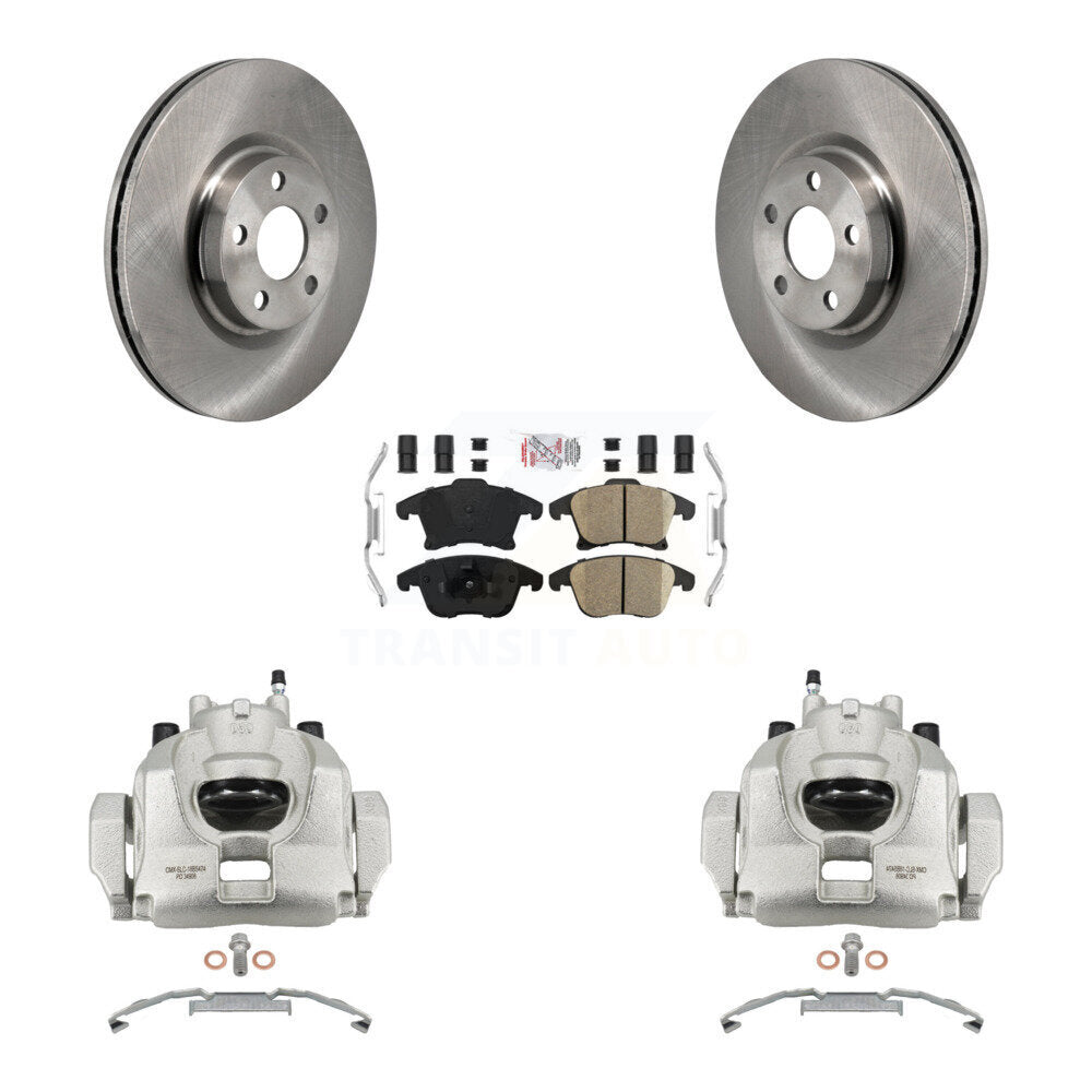 Front Disc Brake Caliper Rotors And Ceramic Pads Kit For Lincoln MKZ KC8-103303N