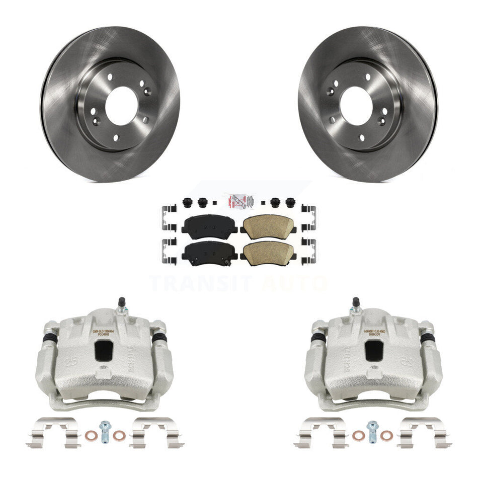 Front Disc Brake Caliper Rotors And Ceramic Pads Kit For Hyundai Elantra Coupe KC8-103333N
