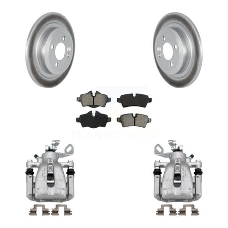Rear Disc Brake Caliper Coated Rotors And Semi-Metallic Pads Kit For Mini Cooper KCG-100019S