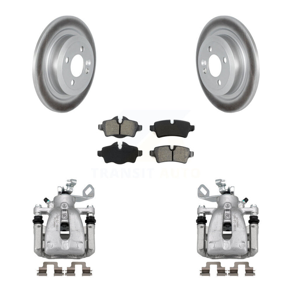 Rear Disc Brake Caliper Coated Rotors And Semi-Metallic Pads Kit For Mini Cooper KCG-100019S