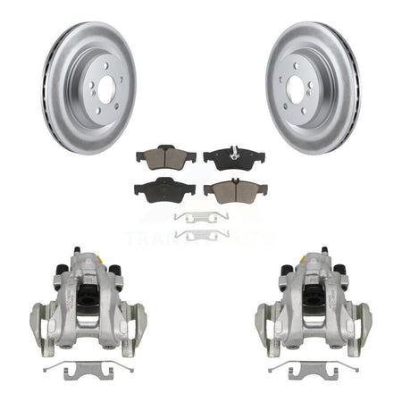 Rear Brake Caliper Coat Rotors Ceramic Pad Kit For Mercedes-Benz S350 With Sport Package KCG-100049C