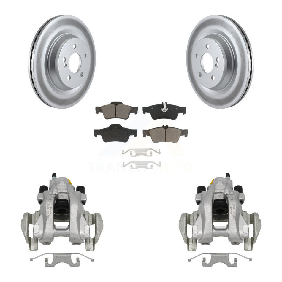 Rear Brake Caliper Coat Rotors Ceramic Pad Kit For Mercedes-Benz S350 With Sport Package KCG-100049C