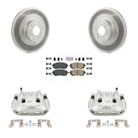 Front Brake Caliper Coat Rotors & Ceramic Pad Kit For Subaru Outback Impreza Legacy Baja KCG-100058N