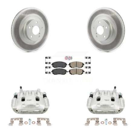 Front Brake Caliper Coat Rotors & Ceramic Pad Kit For Subaru Outback Impreza Legacy Baja KCG-100059N