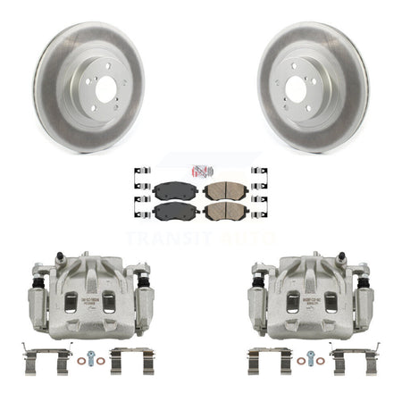 Front Brake Caliper Coat Rotors Ceramic Pad Kit For Subaru Legacy 2.5L with Turbocharged KCG-100061N