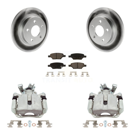 Rear Brake Caliper Coat Rotors Ceramic Pad Kit For Chevrolet Malibu Pontiac Cobalt G5 G6 KCG-100065C