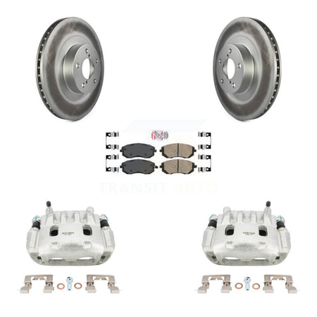 Front Brake Caliper Coat Rotors Ceramic Pad Kit For Subaru Forester Impreza Outback Baja KCG-100065N