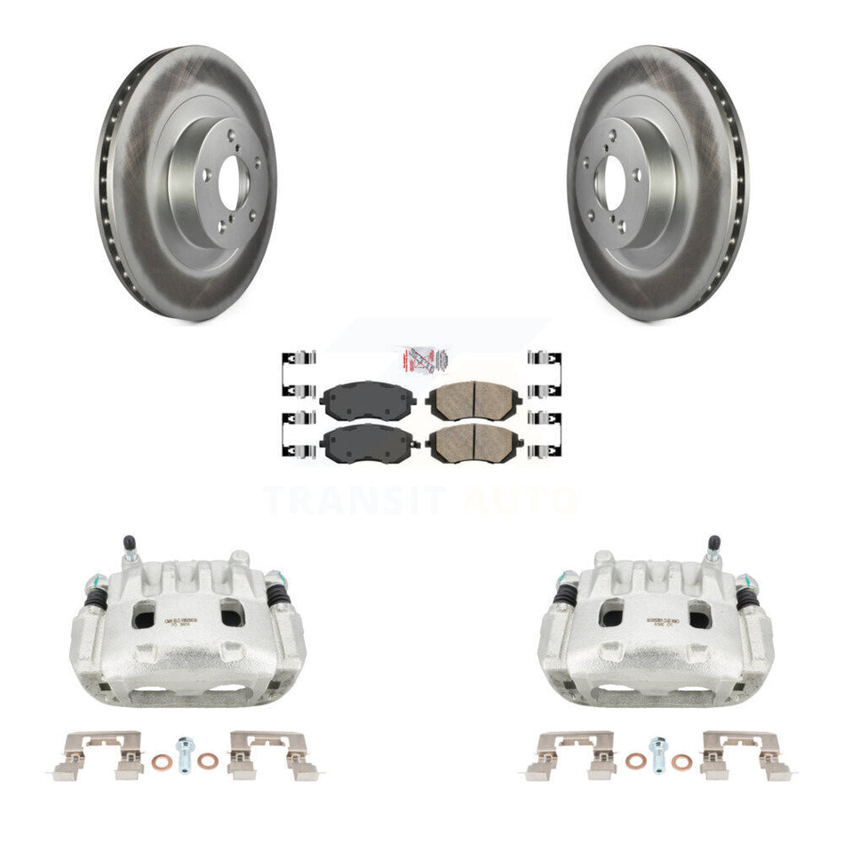 Front Brake Caliper Coat Rotors Ceramic Pad Kit For Subaru Forester Impreza Outback Baja KCG-100065N