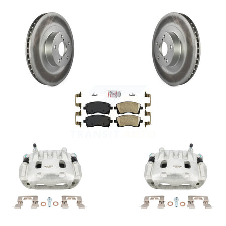 Front Disc Brake Caliper Coat Rotor Ceramic Pad Kit For 2003 Subaru Impreza WRX To 06 02 KCG-100071N