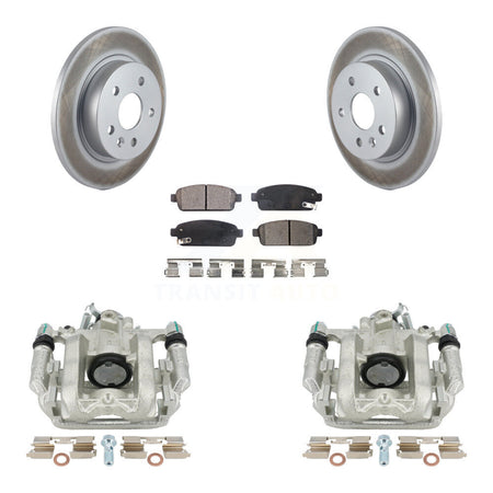 Rear Disc Brake Caliper Coated Rotors And Ceramic Pads Kit For Chevrolet Cruze Limited KCG-100077T by Transit Auto