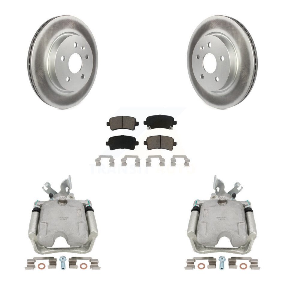 Rear Disc Brake Caliper Coated Rotors And Ceramic Pads Kit For Buick LaCrosse Allure KCG-100105C