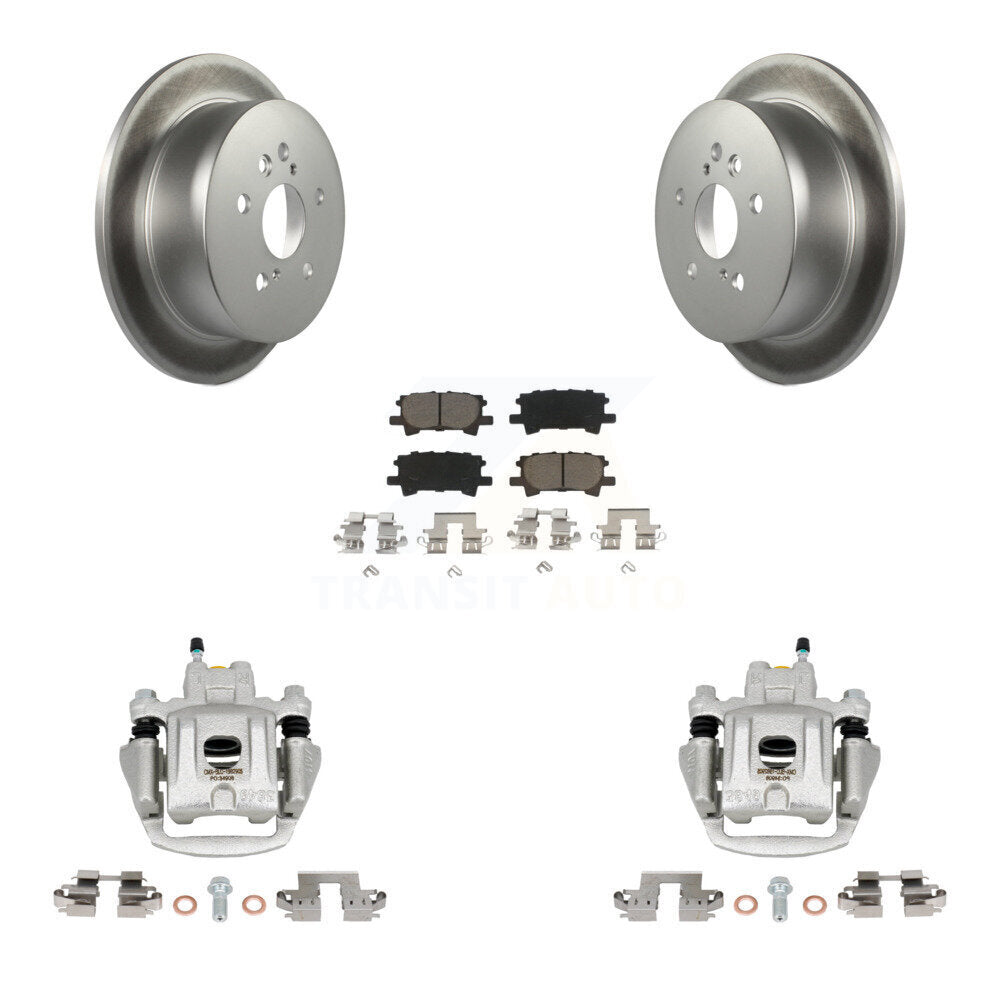 Rear Disc Brake Caliper Coated Rotors And Ceramic Pads Kit For Toyota Highlander KCG-100131C