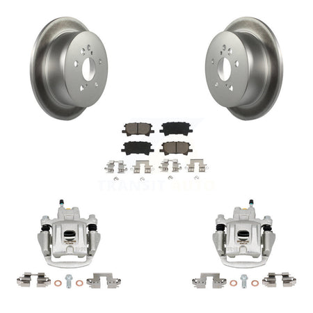 Rear Disc Brake Caliper Coated Rotors And Ceramic Pads Kit For Toyota Highlander KCG-100131C