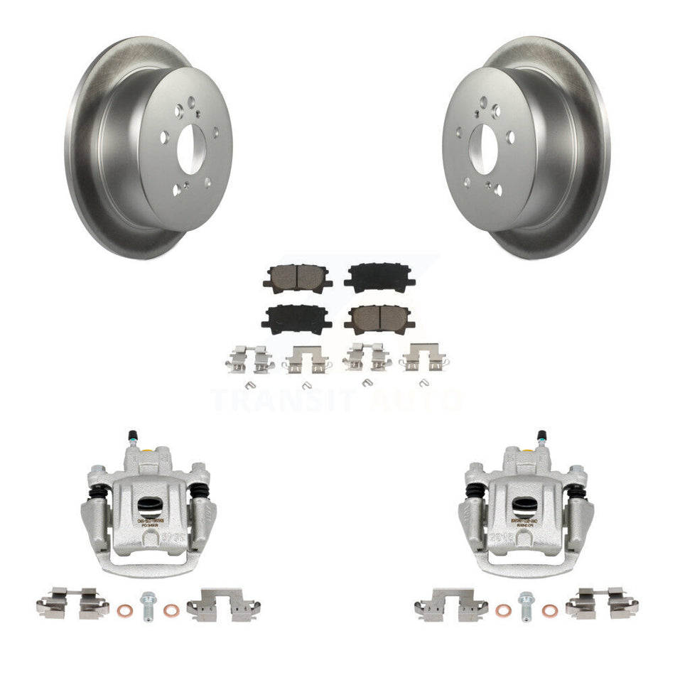Rear Disc Brake Caliper Coated Rotors And Ceramic Pads Kit For Toyota Highlander KCG-100131C