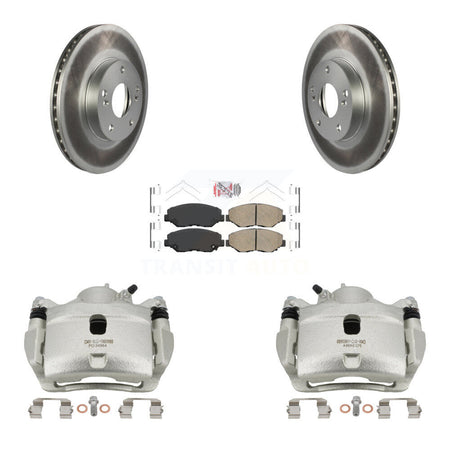 Front Disc Brake Caliper Coated Rotor And Ceramic Pad Kit For Honda Accord Fit Acura ILX KCG-100143N