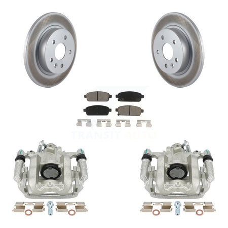 Rear Disc Brake Caliper Coated Rotors And Ceramic Pads Kit For Chevrolet Cruze Limited KCG-100144C by Transit Auto