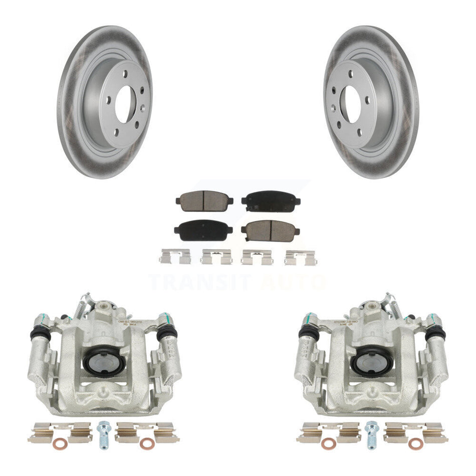 Rear Disc Brake Caliper Coated Rotors And Ceramic Pads Kit For Chevrolet Cruze Volt Cadillac ELR KCG-100147C