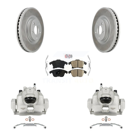 Front Brake Caliper Coat Rotors & Ceramic Pad Kit For 19-20 Ford Police Responder Hybrid KCG-100195N