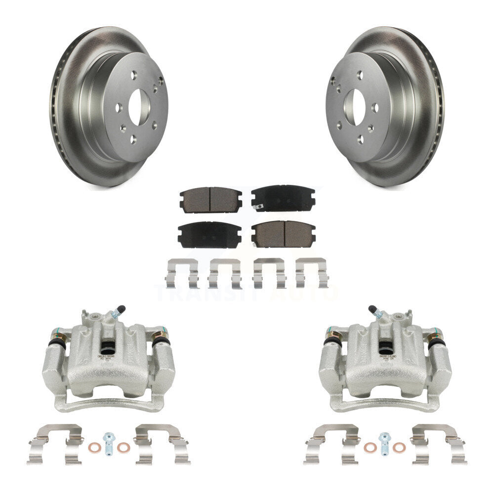 Rear Disc Brake Caliper Coat Rotor And Ceramic Pad Kit For Chevrolet Equinox GMC Terrain KCG-100198C