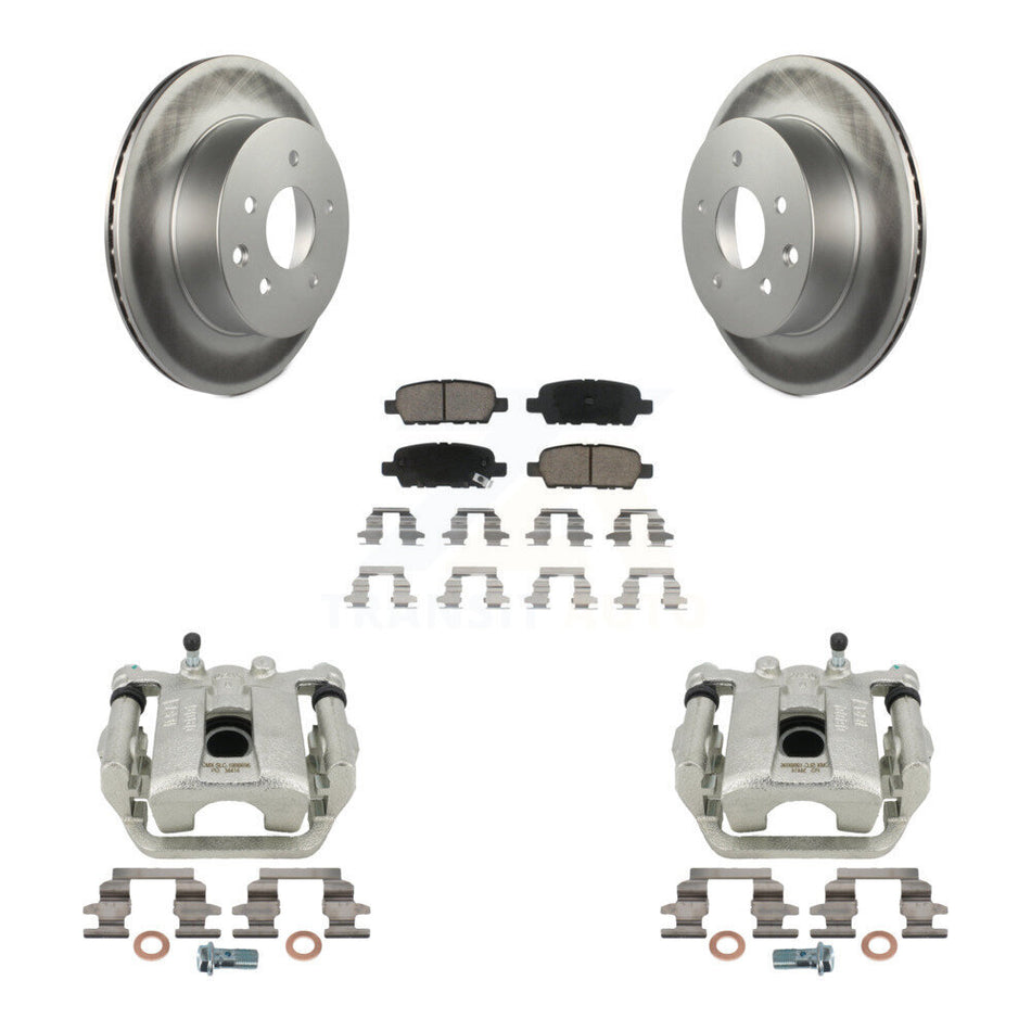 Rear Disc Brake Caliper Coated Rotors And Ceramic Pads Kit For Nissan Rogue Sport LEAF KCG-100201C