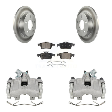 Rear Disc Brake Caliper Coated Rotors And Ceramic Pads Kit For Mazda 3 Sport KCG-100218T