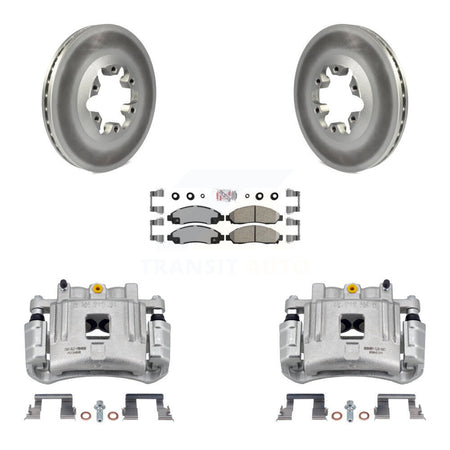Front Brake Caliper Coat Rotor & Ceramic Pad Kit For Chevrolet Colorado GMC Canyon Isuzu KCG-100225N