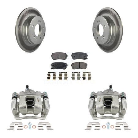 Rear Disc Brake Caliper Coated Rotors And Ceramic Pads Kit For Hyundai Tucson KCG-100229T