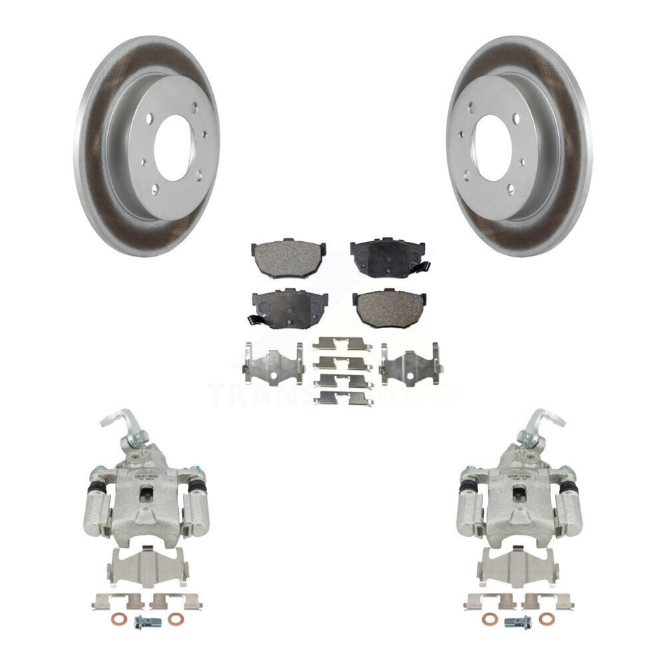 Rear Disc Brake Caliper Coated Rotors And Ceramic Pads Kit For Hyundai Elantra rear brakes KCG-100241T
