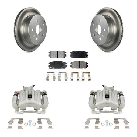Rear Disc Brake Caliper Coat Rotor And Ceramic Pad Kit For Chevrolet Equinox GMC Terrain KCG-100261T