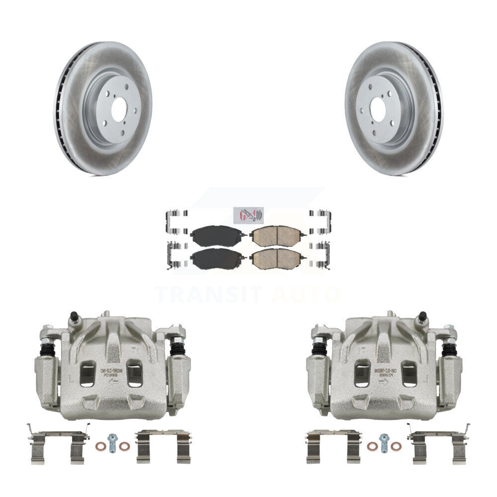 Front Brake Caliper Coat Rotors Ceramic Pad Kit For Subaru Outback WRX Legacy Tribeca B9 KCG-100311N