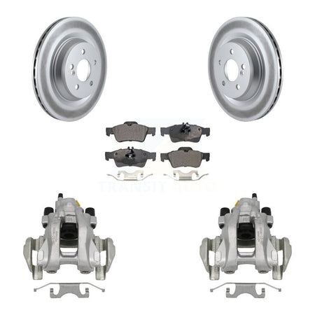 Rear Brake Caliper Coat Rotors Ceramic Pad Kit For Mercedes-Benz S350 With Sport Package KCG-100322T