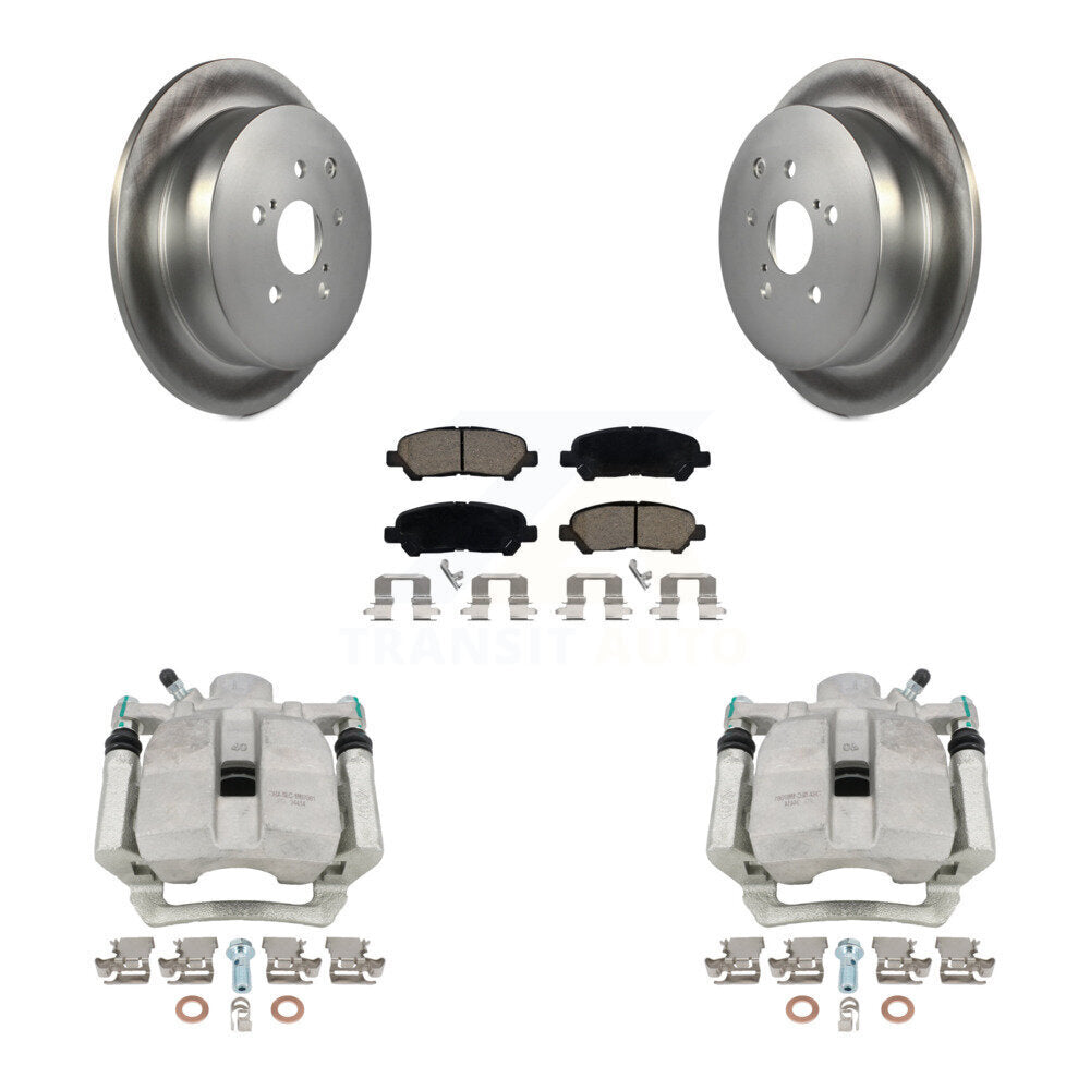 Rear Disc Brake Caliper Coated Rotors And Ceramic Pads Kit For Toyota Highlander KCG-100324C