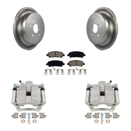 Rear Disc Brake Caliper Coated Rotors And Ceramic Pads Kit For Toyota Highlander KCG-100324C